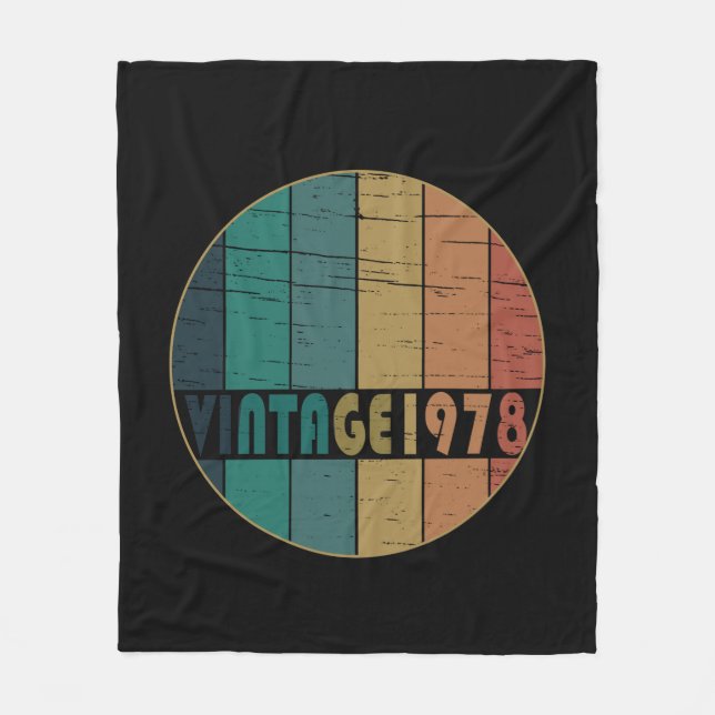 Cobertor De Velo Nascer de aniversário de 1978 (Frente)