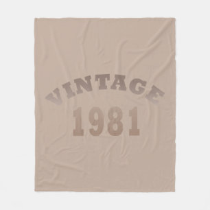 Cobertor De Velo Nascer de aniversário de 1981