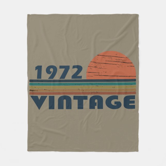 Cobertor De Velo Nascer em presente de aniversário de 1972 (Frente)