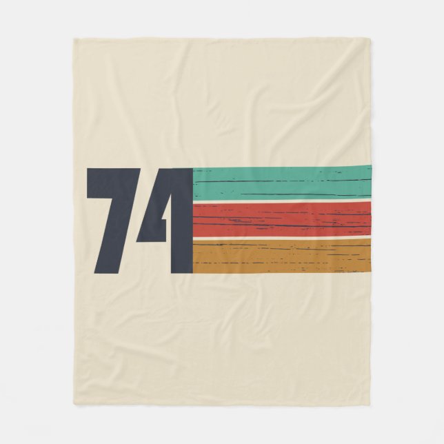 Cobertor De Velo nascer em presente de aniversário de 1974 (Frente)