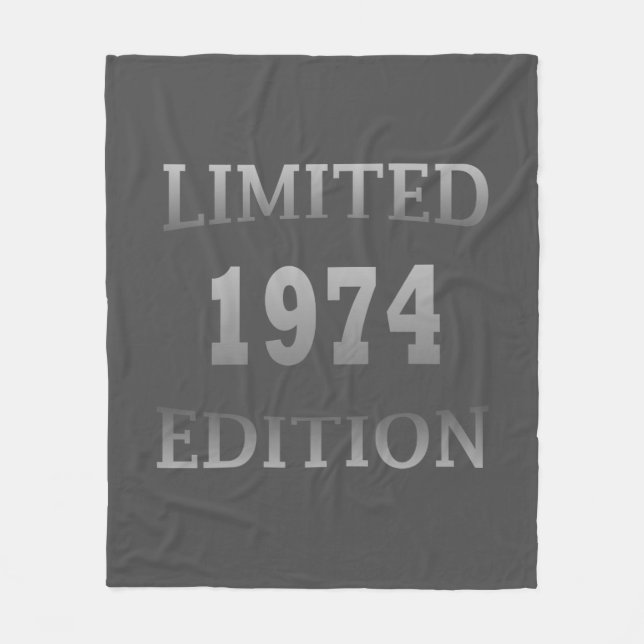 Cobertor De Velo Nascer em presente de aniversário de 1974 (Frente)