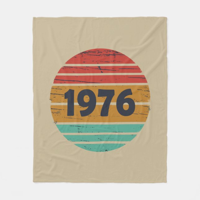 Cobertor De Velo Nascer em presente de aniversário de 1976 (Frente)