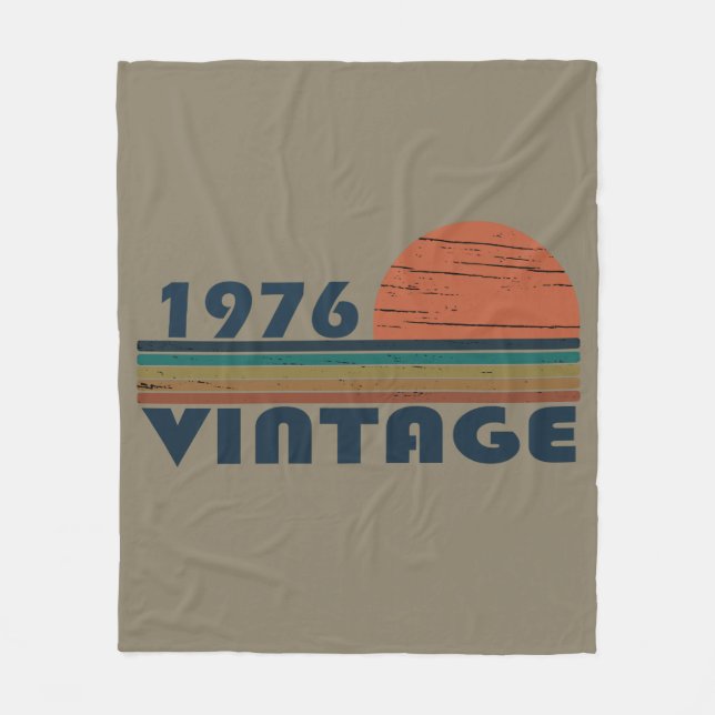 Cobertor De Velo Nascer em presente de aniversário de 1976 (Frente)