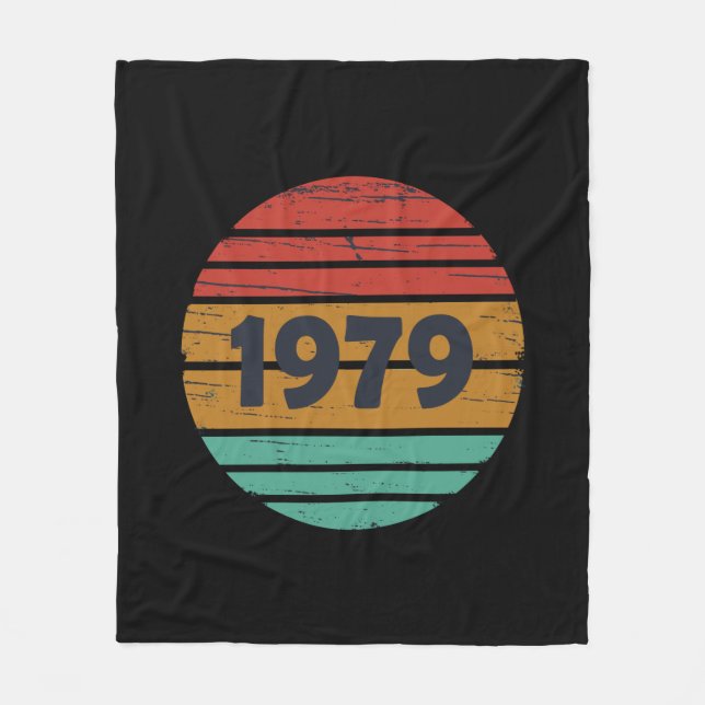 Cobertor De Velo Nascer em presente de aniversário de 1979 (Frente)