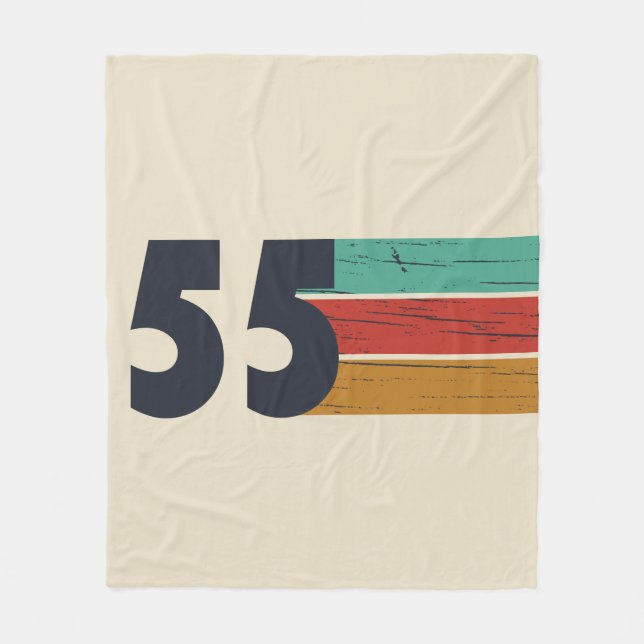 Cobertor De Velo Nascer em presente de aniversário de 70 de 1955 (Frente)