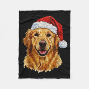 Cobertor De Velo Natal adorável Cachorro Retriever Dourado Natal