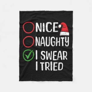 Cobertor De Velo Natal Bonito Malvado Juro Que Tentei Lista de Nata