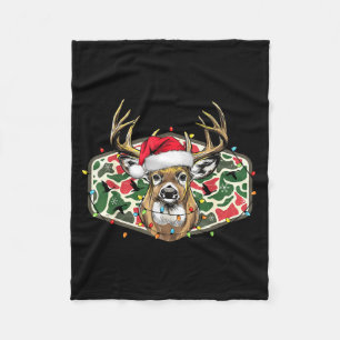 Cobertor De Velo Natal Camuflado Papai Noel Caça de Veado Feriado