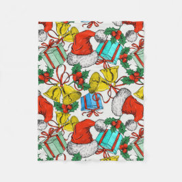 Cobertor De Velo Natal Colorida Presentes Feriados de Chapéus Verme