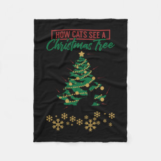Cobertor De Velo Natal Como Gatos Vêm Uma Ideia De Presente De Árvo
