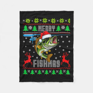 Cobertor De Velo Natal das Mulheres Felizes Peixe B Peixe Pescaria