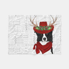 Cobertor De Velo Natal de Collie Lover, fronteira ocidental