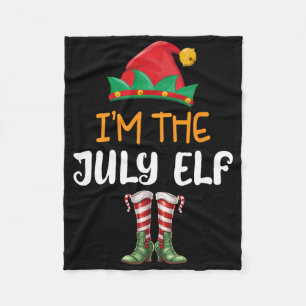 Cobertor De Velo Natal Divertido Em Julho Eu Sou O Elfo De Julho Cr