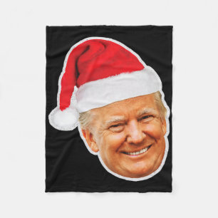 Cobertor De Velo Natal do Apoiador de Donald Trump Com um Chapéu de