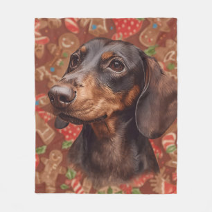 Cobertor De Velo Natal do Dachshund