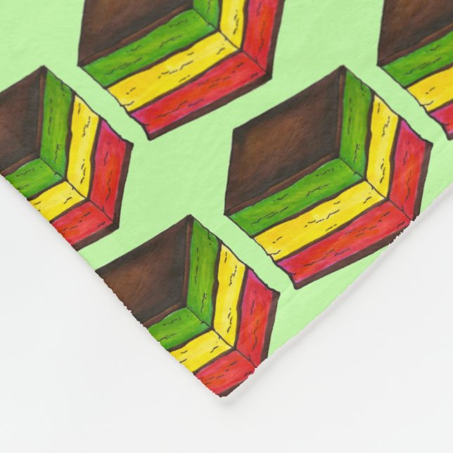 Cobertor De Velo Natal do Rainbow Seven Layer Cookie italiano (Quina)