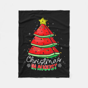 Cobertor De Velo Natal Em Agosto, Árvore Funny Watermelon Xmas