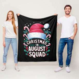 Cobertor De Velo Natal Em August Squad Engraçado No Natal