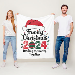 Cobertor De Velo Natal em Família 2024 Criando Memórias Juntos