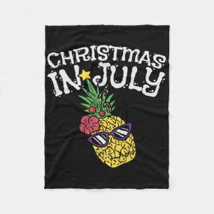 Cobertor De Velo Natal Em Julho Abacaxi Divertido Verão Tropical