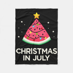 Cobertor De Velo Natal Em Julho Com Árvore De Melancia Para Verão