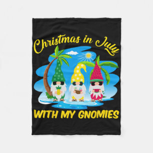 Cobertor De Velo Natal Em Julho Com Meus Gnomies Praia Verão Chr
