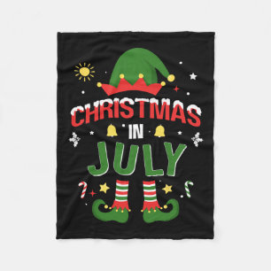 Cobertor De Velo Natal Em Julho Elfo Engraçado Para O Natal De Verã