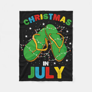 Cobertor De Velo Natal Em Julho Férias De Verão Da Família Havaiana