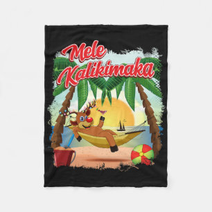 Cobertor De Velo Natal Em Julho Havaiano Crianças Mele Kalikimaka R