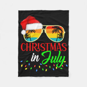 Cobertor De Velo Natal Em Julho Óculos De Sol Com Chapéu Do Papai N