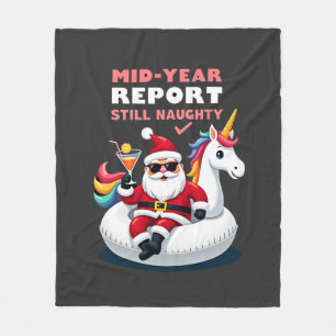 Cobertor De Velo Natal Em Julho Papai Noel no Flutuador de Piscina