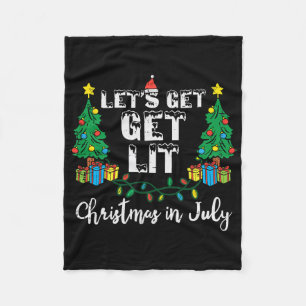 Cobertor De Velo Natal Em Julho Vamos Ficar Bêbados Funny Xmas Mulh