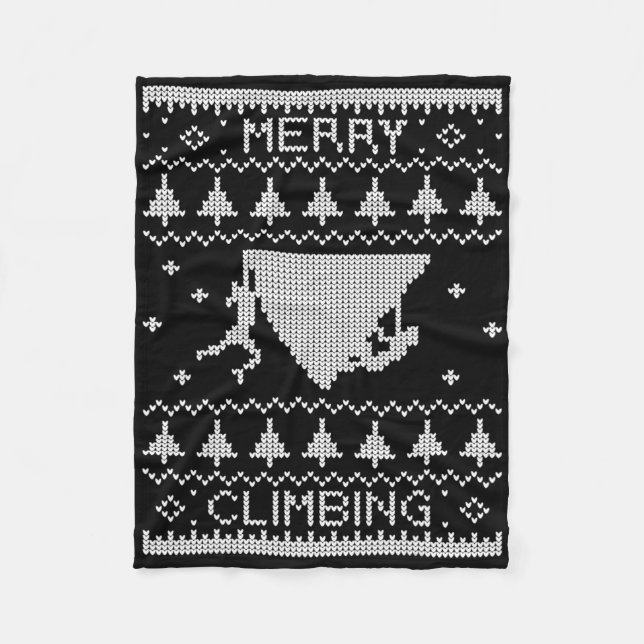 Cobertor De Velo Natal Feliz de Escalada Belay de Bouldering  (Frente)