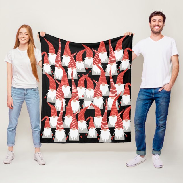 Cobertor De Velo Natal Gnomos Feriado Elves Cute Seasonal Xmas (In Situ)