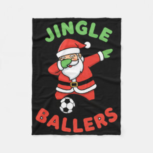 Cobertor De Velo Natal Jingle Llers Futebol Papai Noel Dab Footll