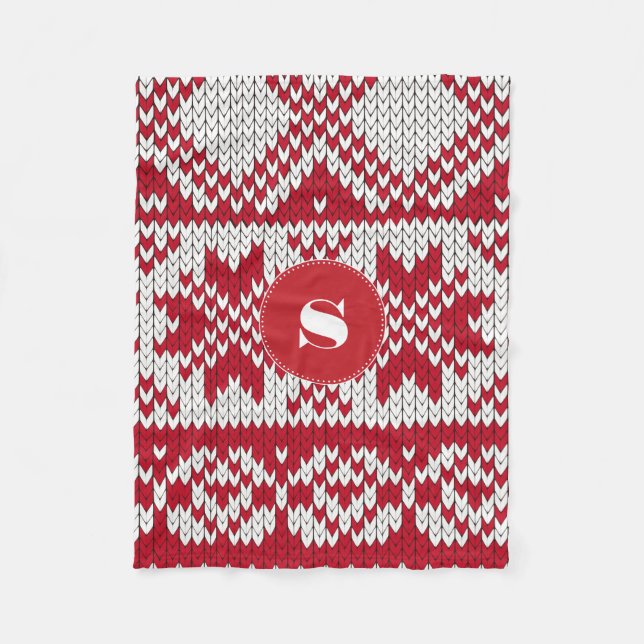 Cobertor De Velo Natal Knit (Frente)