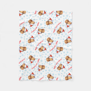 Cobertor De Velo Natal Longhaired Dachshund Fleece Blanket