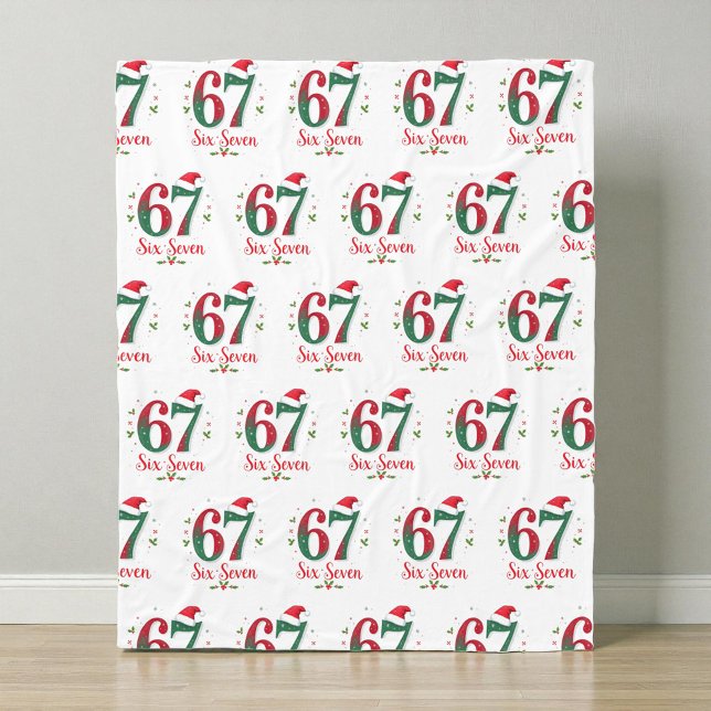 Cobertor De Velo Natal Meme Seis Sete 67 6 7 Feriado (Criador carregado)