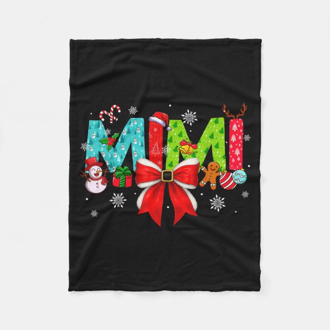 Cobertor De Velo Natal Mimi Coquette Laço Mimi Natal  (Frente)