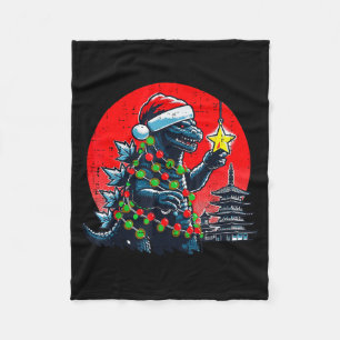 Cobertor De Velo Natal Monstro Japonês Papai Noel Estrela Natal Mul
