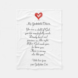 Cobertor De Velo Natal / presente de Bapstim para o afilhado,