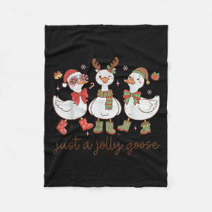 Cobertor De Velo Natal Retro Só Um Ganso Alegre Satanás Férias De N