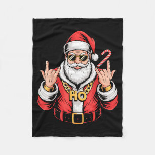 Cobertor De Velo Natal Santa Vintage Ho Ho Corrente Retro Xmas Reb