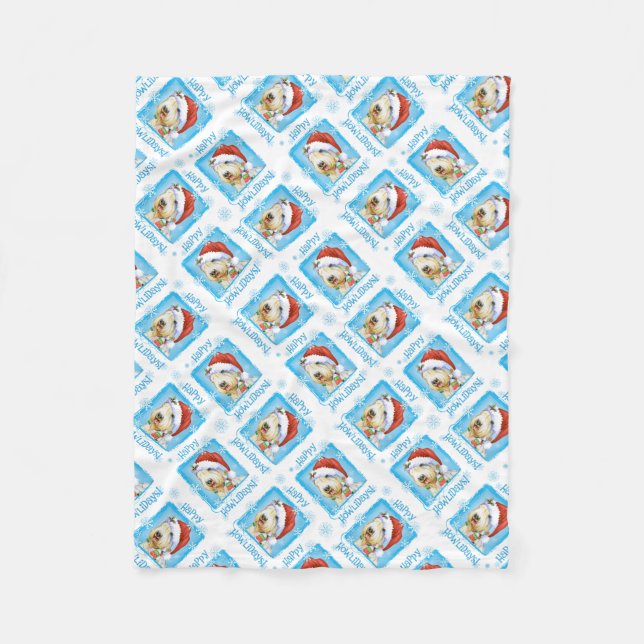 Cobertor De Velo Natal Sealyham Terrier Fleece Blanket (Frente)