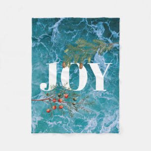 Cobertor De Velo Natal Summer Ocean Beach Joy