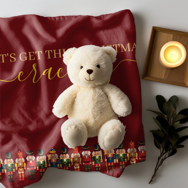 Cobertor De Velo Natal Uniforme de Nozes Engraçado Moderno (Criador carregado)