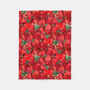 Cobertor De Velo Natal vermelho da poinsétia