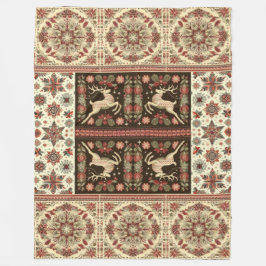 Cobertor De Velo Natal vintage em branco