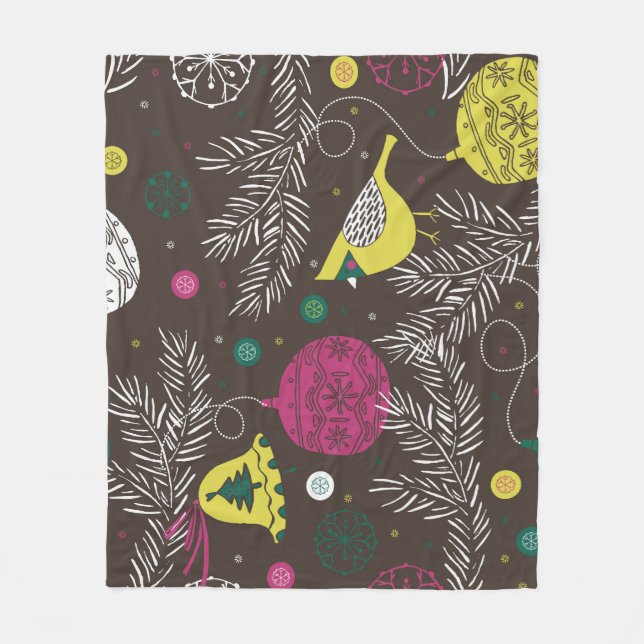 Cobertor De Velo Natal Winter: Padrão sazonal. (Frente)