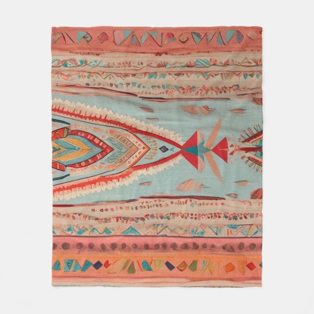 Cobertor De Velo Native America Pattern (Frente)